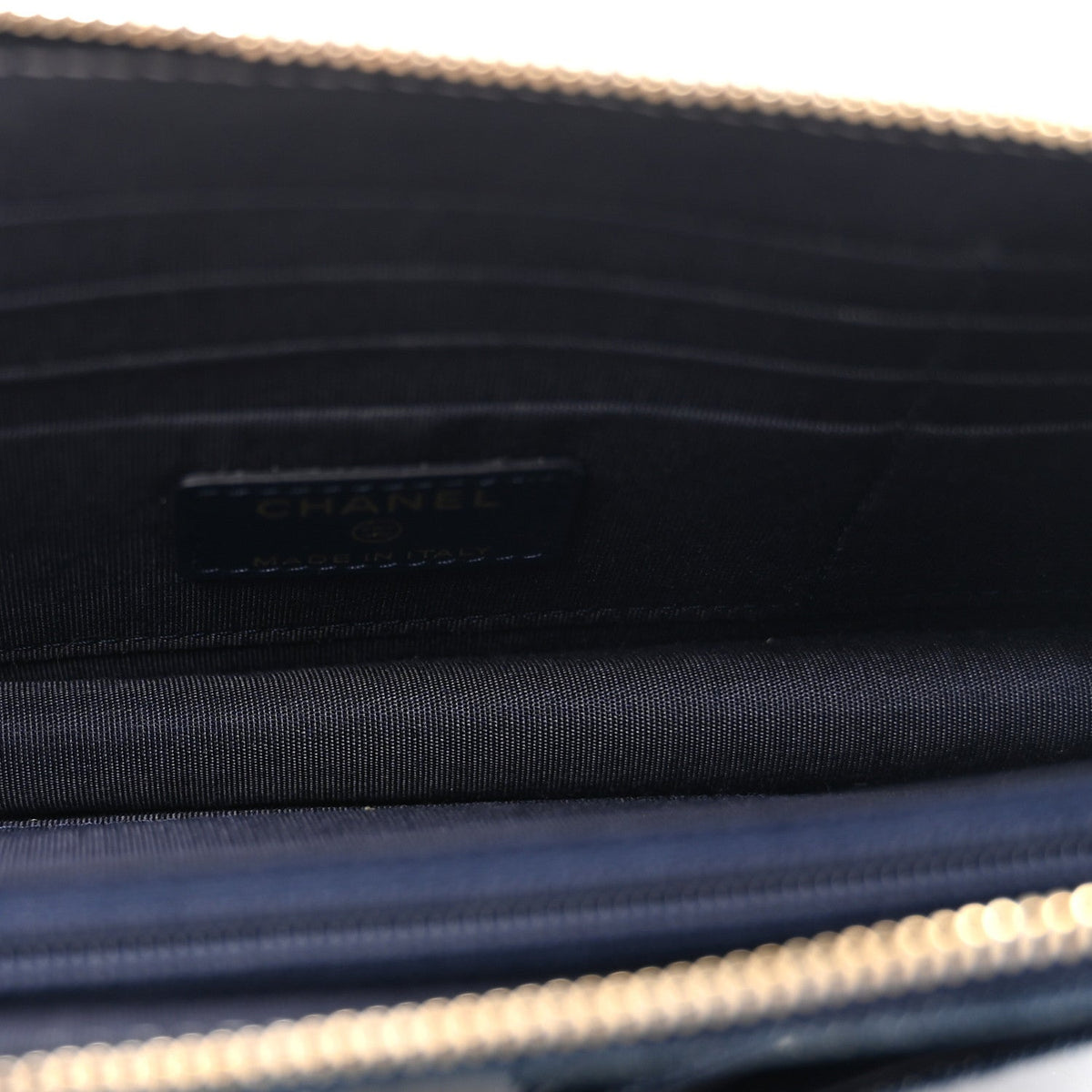 Quilted Clutch Bag - Blue