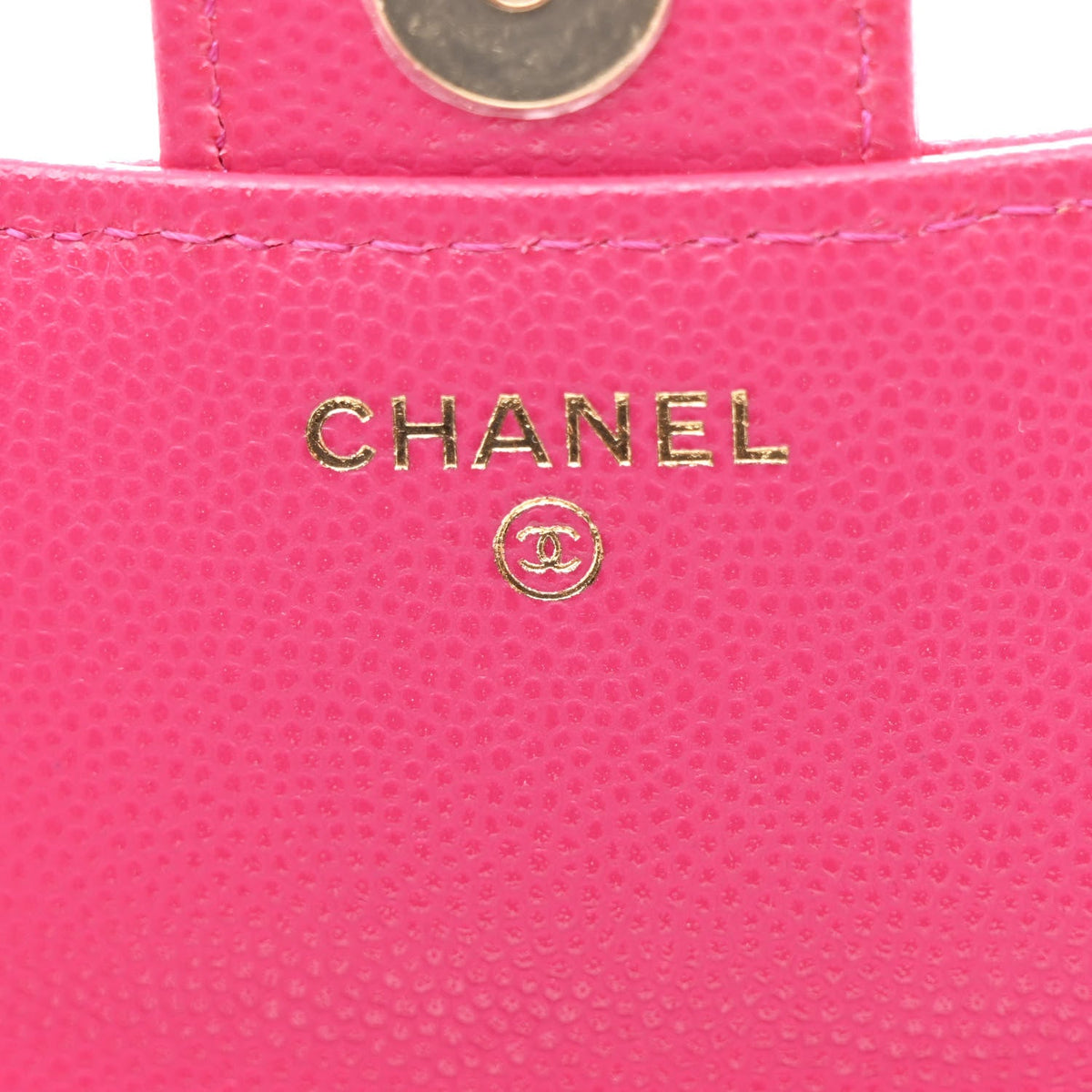 Quilted Caviar Flap Shoulder Bag - Pink