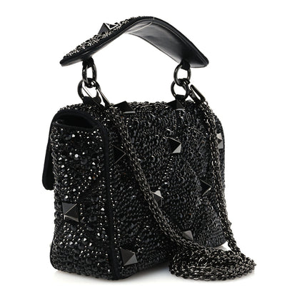Medium Suede Shoulder Bag - Black