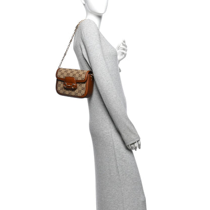 Mini Calfskin Canvas Shoulder Bag