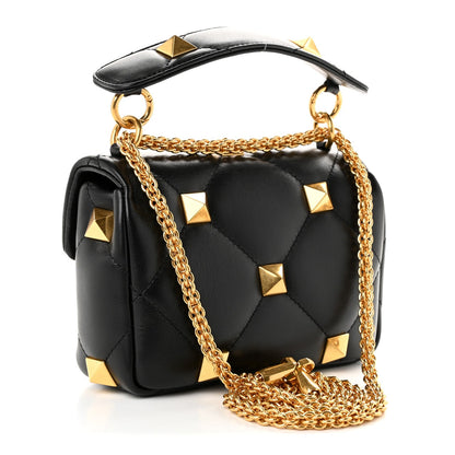 Small Nappa Shoulder Bag - Black