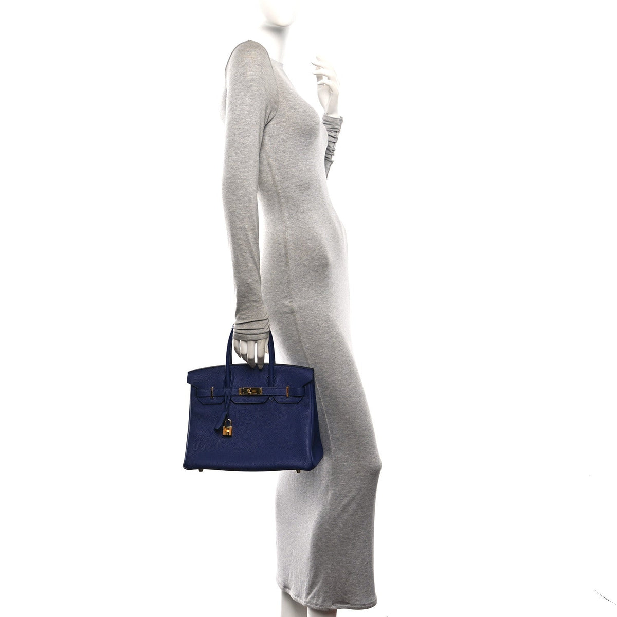 Togo Birkin 30 Bleu Encre Handbag
