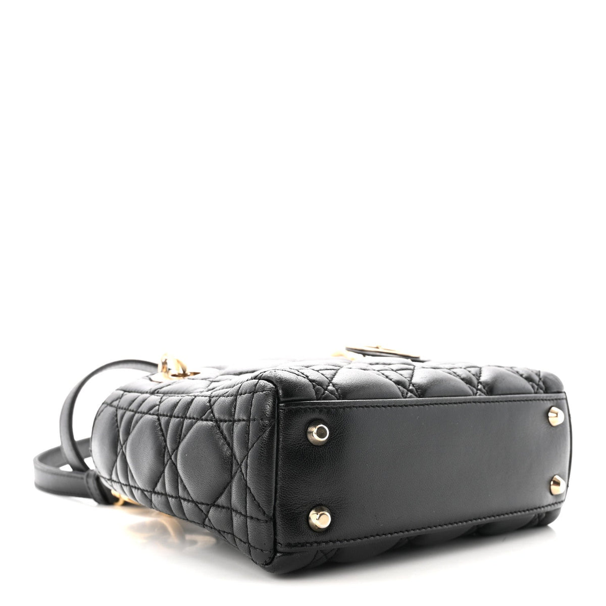 Mini Lambskin Handbag - Black
