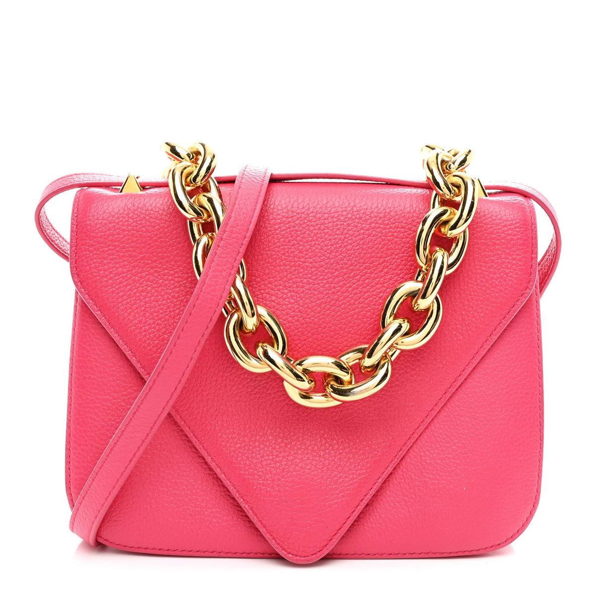 Calfskin Handbag - Pink