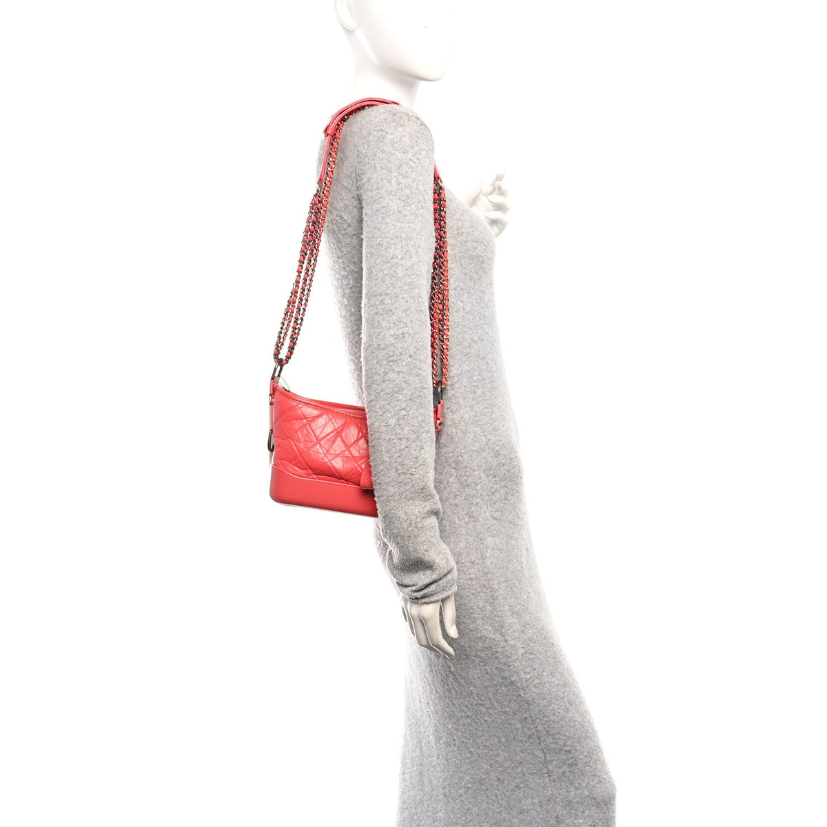 Small Quilted Calfskin Hobo Bag