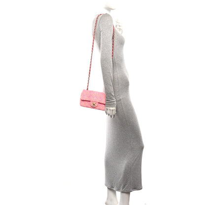 Mini Quilted Flap Shoulder Bag - Tan