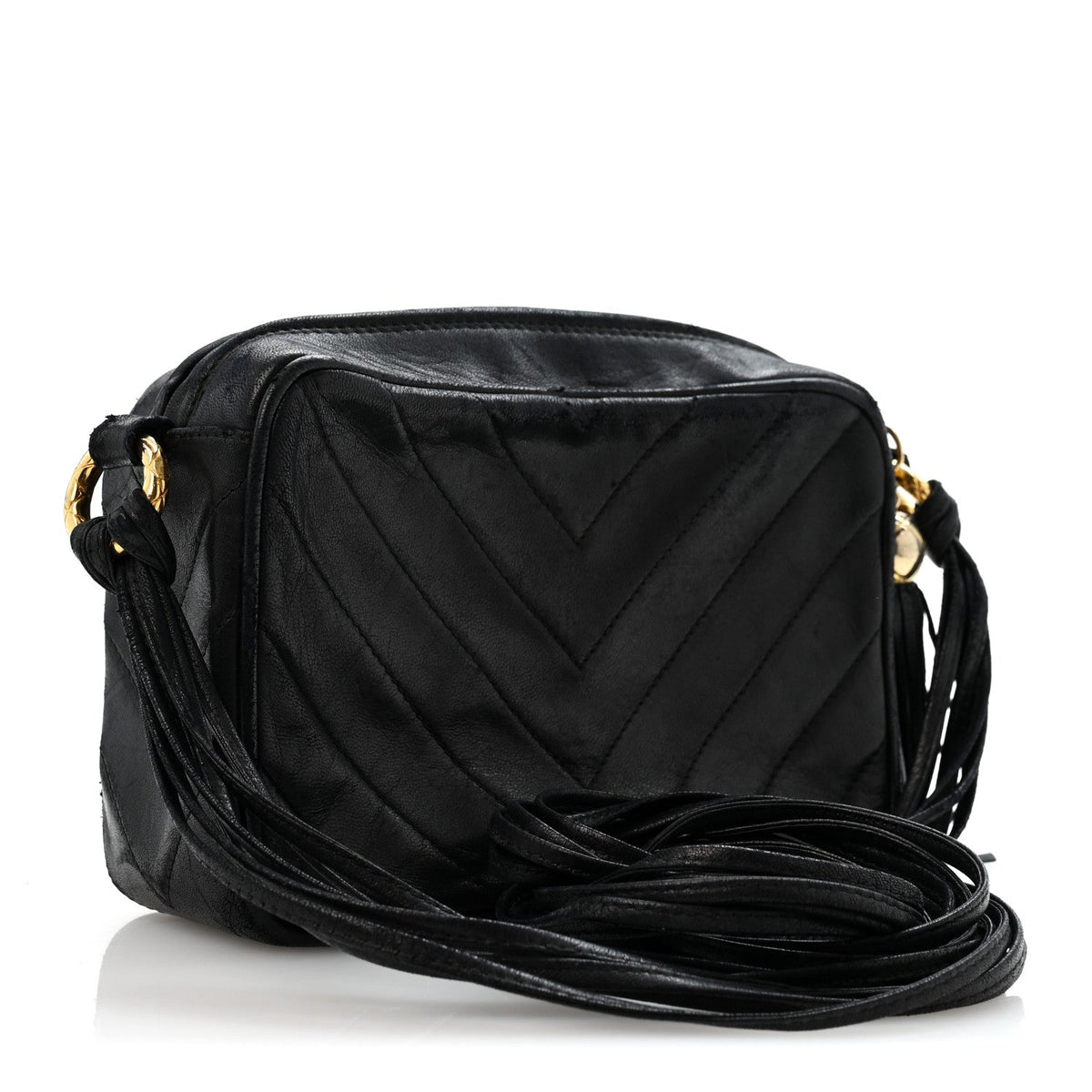 Quilted Lambskin Handbag - Black
