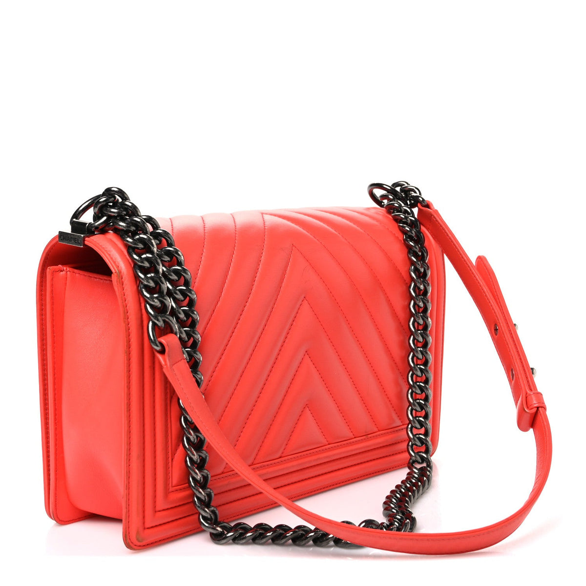 Medium Quilted Lambskin Flap Shoulder Bag
