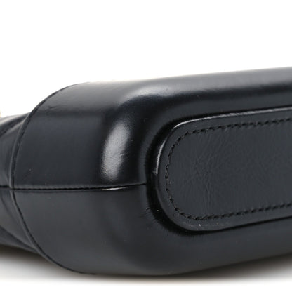 Small Quilted Calfskin Clutch Bag - Black