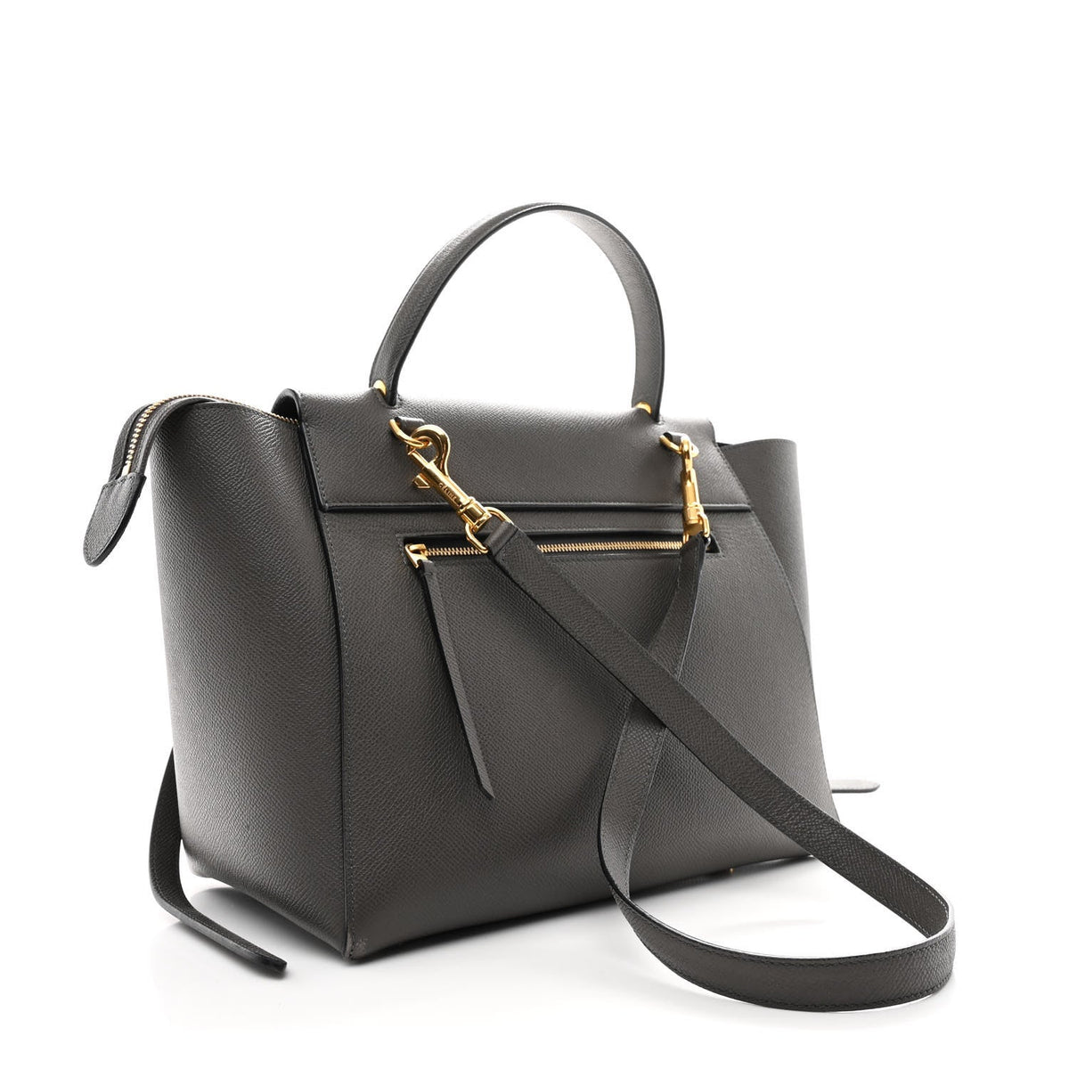 Mini Calfskin Belt Bag - Grey