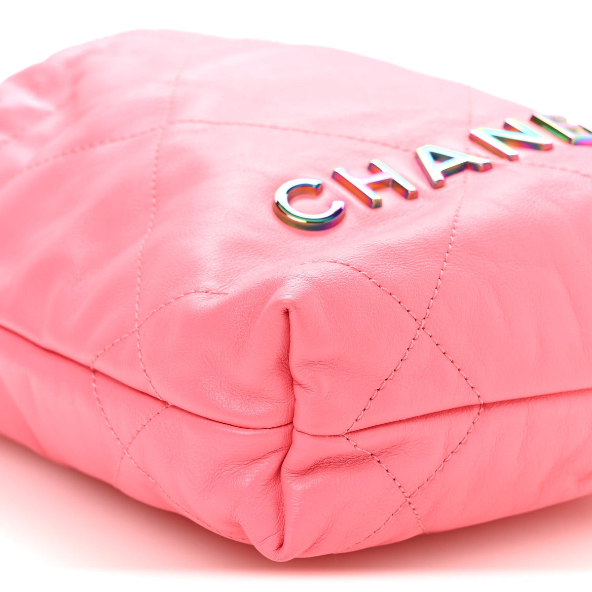 Mini Quilted Calfskin Handbag - Pink