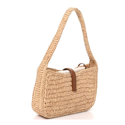 Mini Calfskin Hobo Bag - Natural