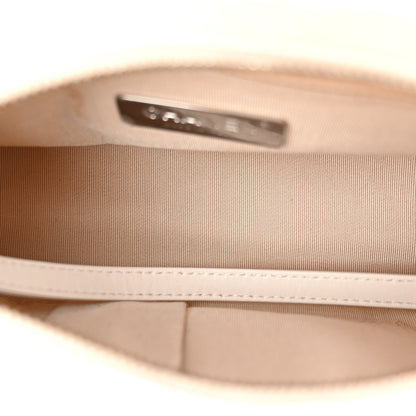 Small Calfskin Hobo Bag - White