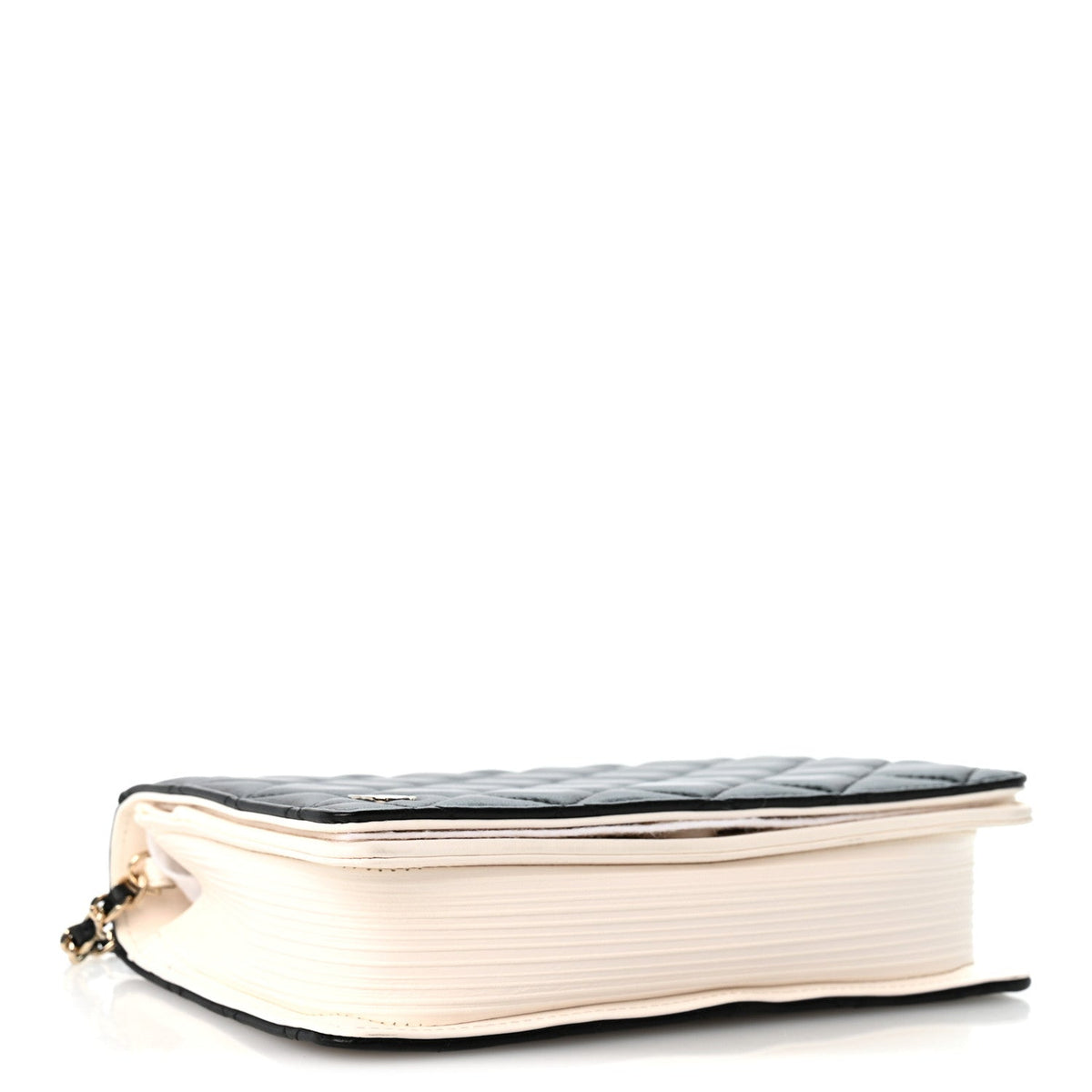 Quilted Lambskin Wallet Bag - Black