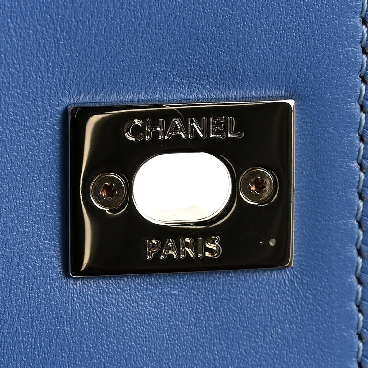 Mini Quilted Lambskin Flap Shoulder Bag - Light Blue
