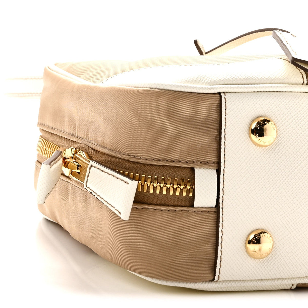 Medium Nylon Handbag - White