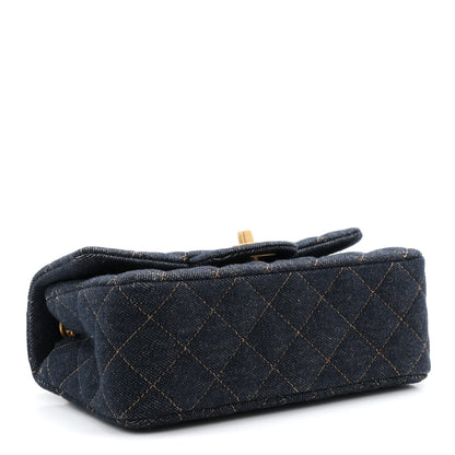 Mini Quilted Flap Shoulder Bag - Tan