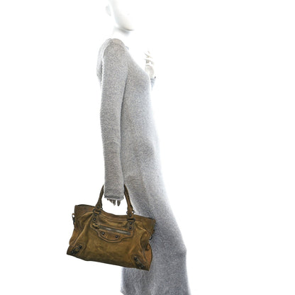 Medium Calfskin Suede Handbag
