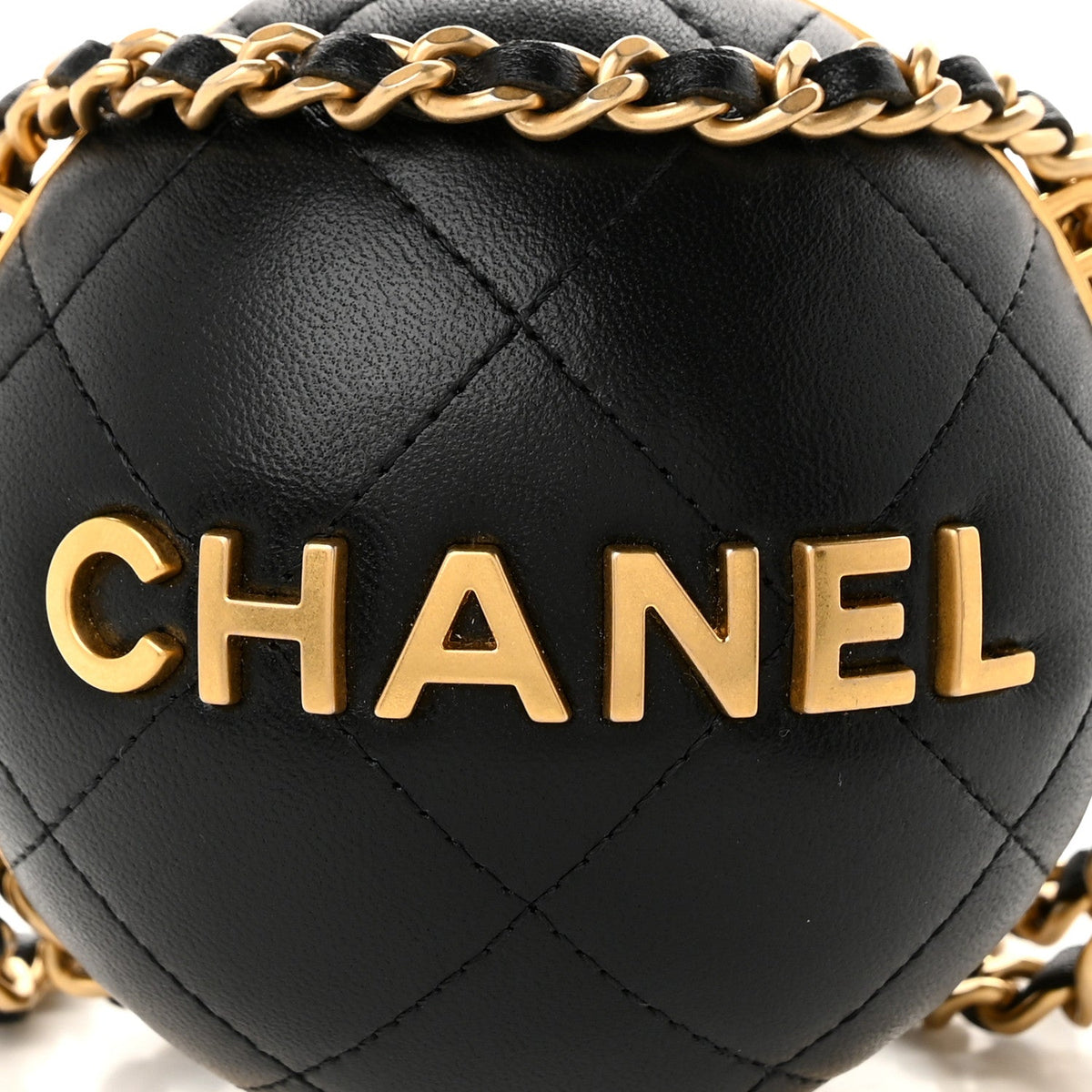 Quilted Lambskin Clutch Bag - Black