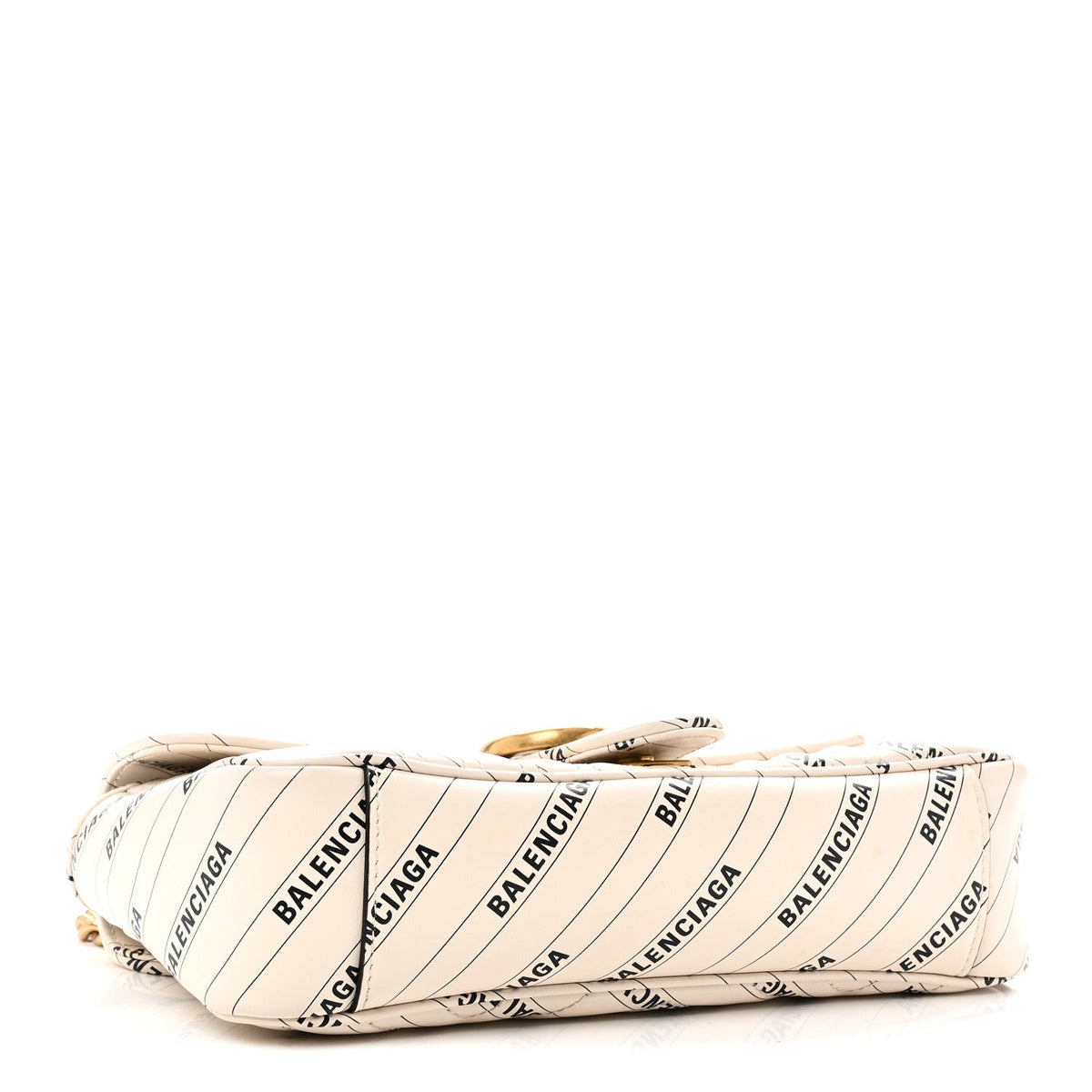 Small Calfskin Shoulder Bag - White