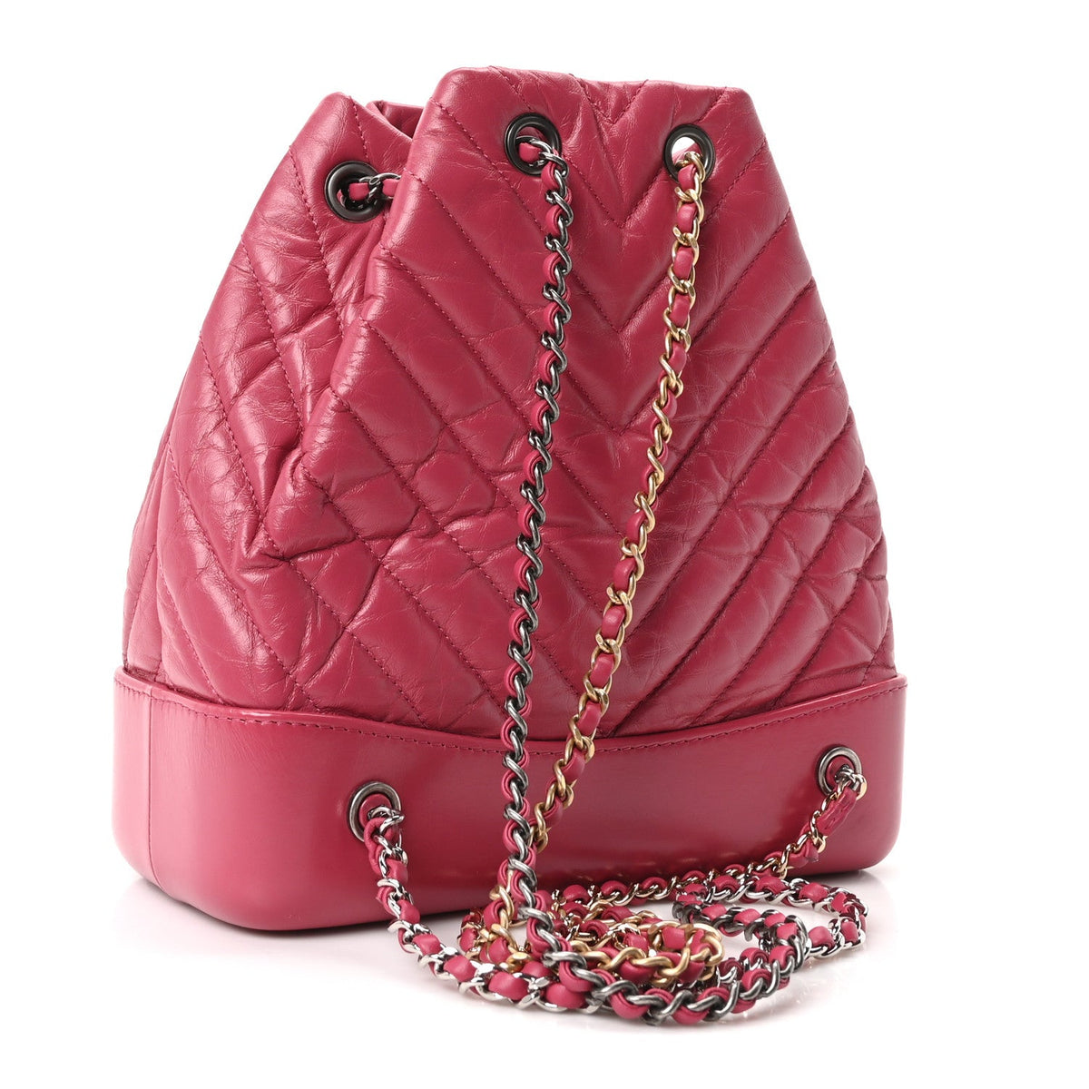 Small Quilted Calfskin Backpack - Pink