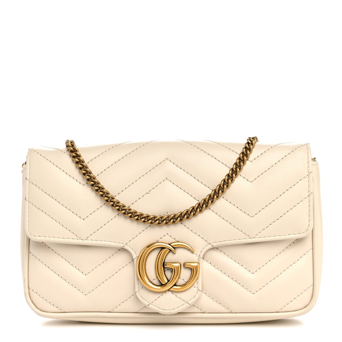 Mini Calfskin Shoulder Bag - White