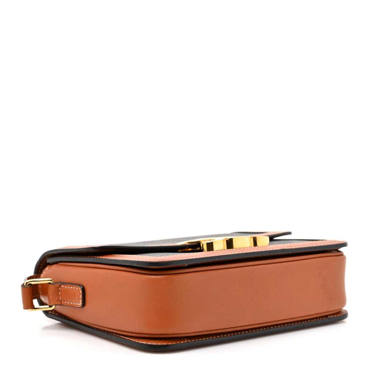 Calfskin Canvas Handbag - Tan