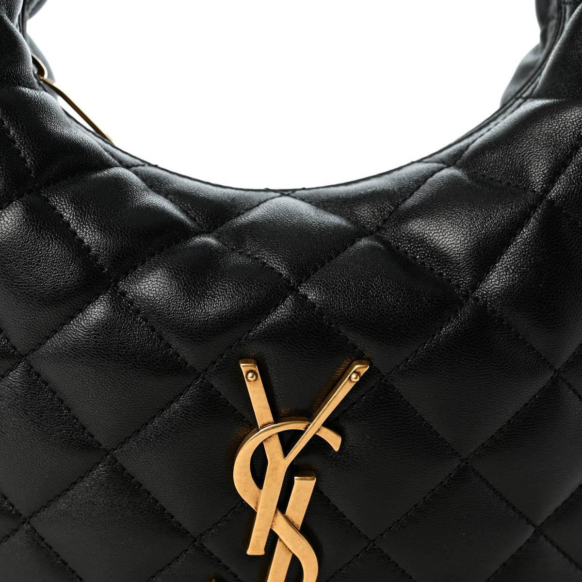 Quilted Lambskin Handbag - Black