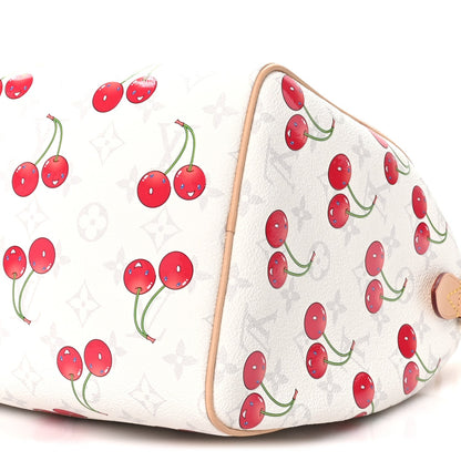 Lv X Tm Monogram Cerises Speedy Soft Ban Handbag