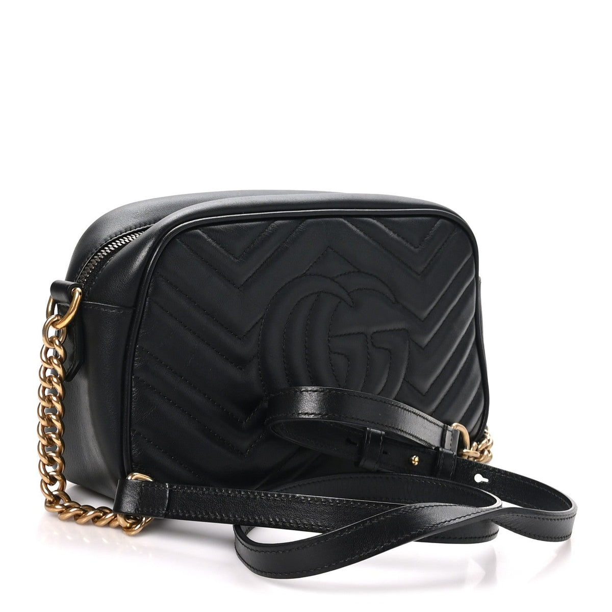 Small Calfskin Shoulder Bag - Black