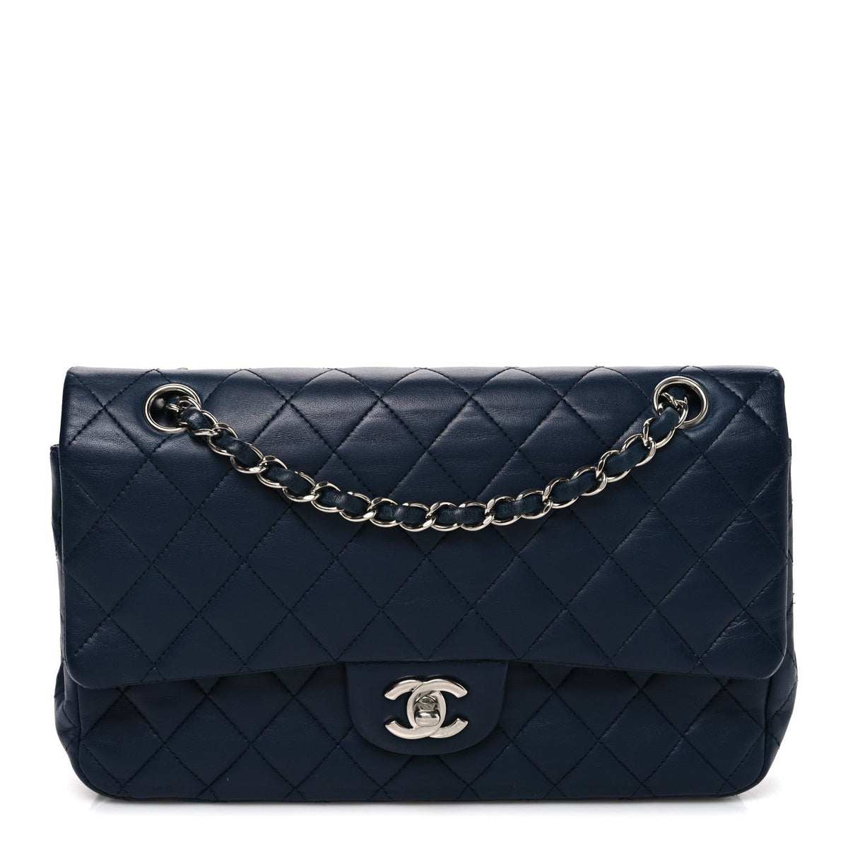Medium Quilted Lambskin Flap Shoulder Bag