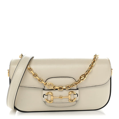 Small Calfskin Shoulder Bag - White
