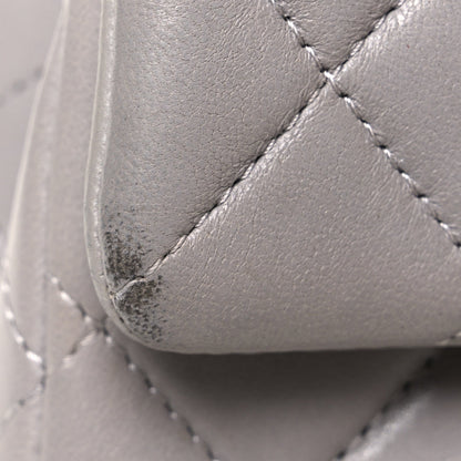 Mini Quilted Lambskin Flap Shoulder Bag - Tan