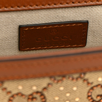 Mini Calfskin Canvas Shoulder Bag