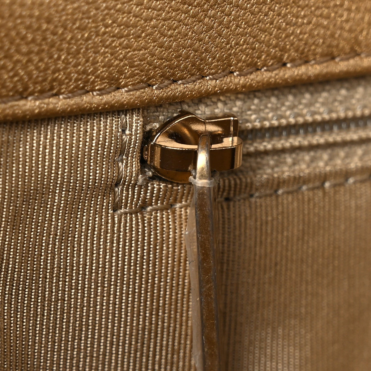 Medium Quilted Goatskin Flap Shoulder Bag - Gold