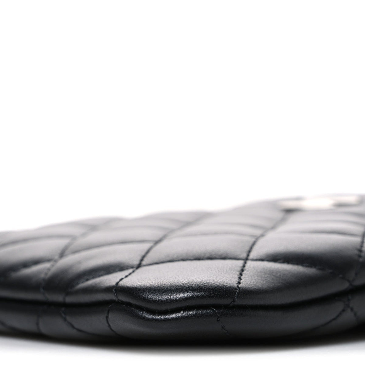 Quilted Lambskin Crossbody Bag - Black
