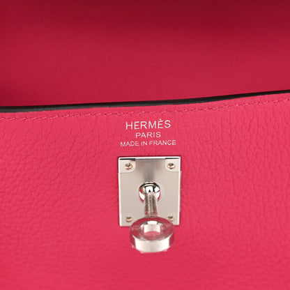 Togo Kelly Retourne 25 Rose Mexico Handbag
