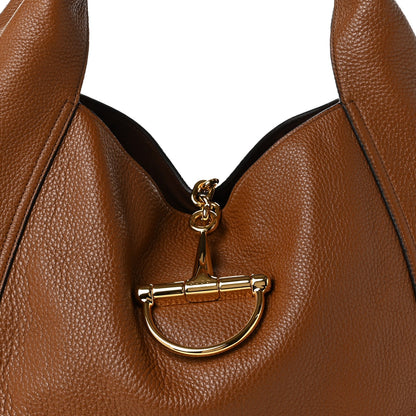 Maxi Calfskin Shoulder Bag - Brown