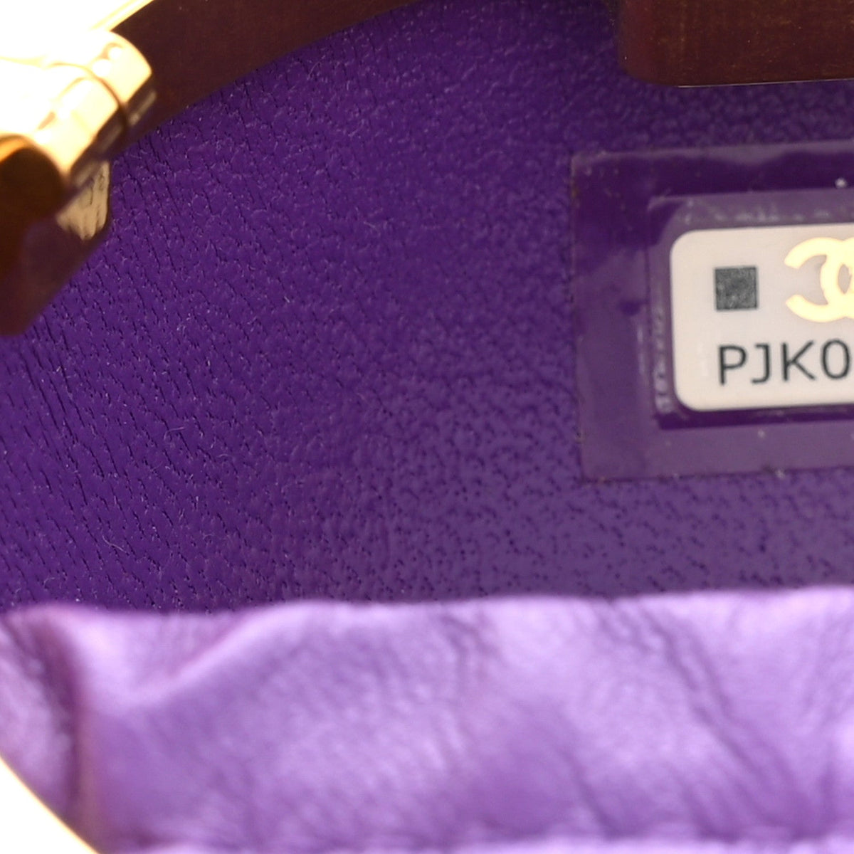 Lambskin Clutch Bag - Purple