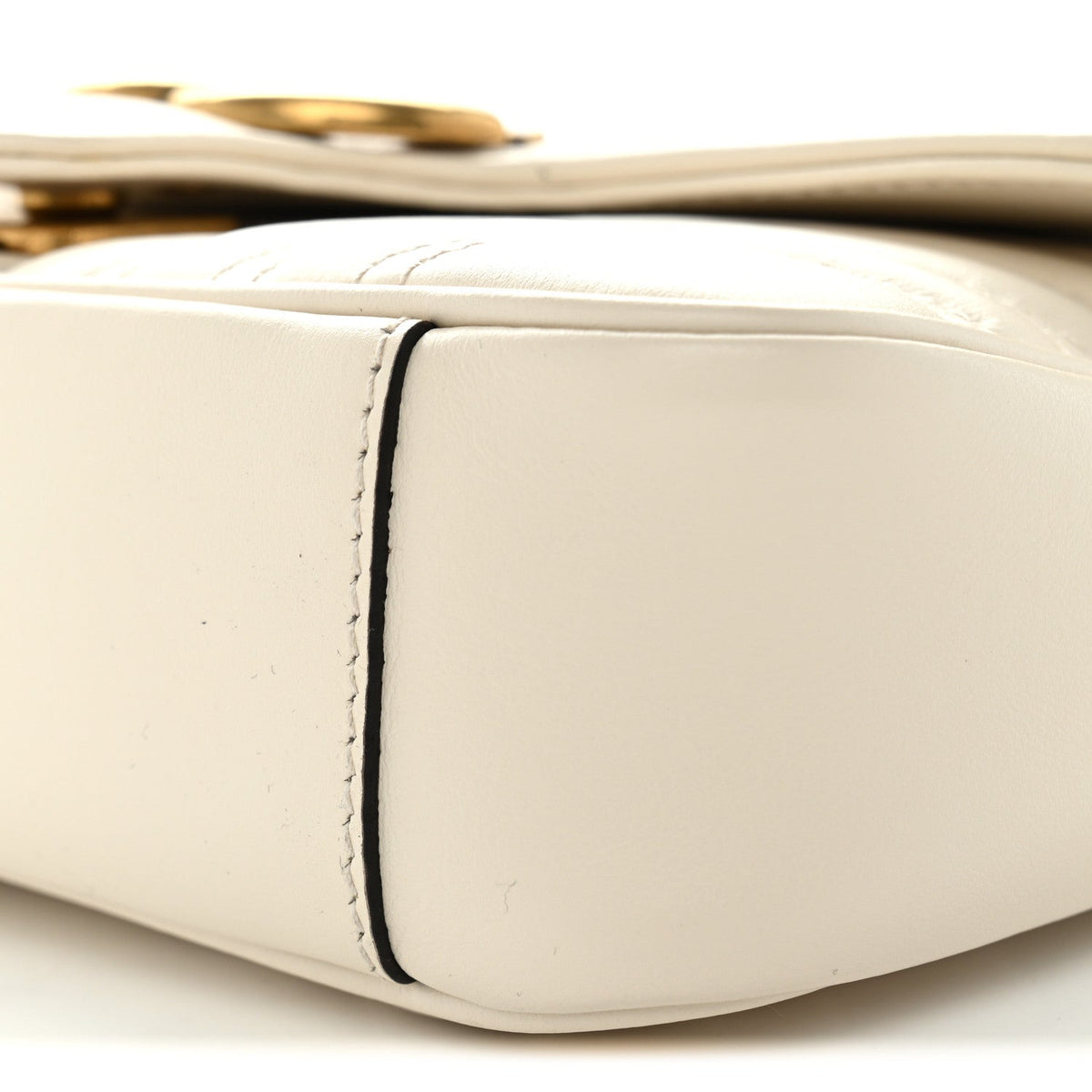Mini Calfskin Shoulder Bag - White