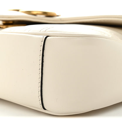 Mini Calfskin Shoulder Bag - White