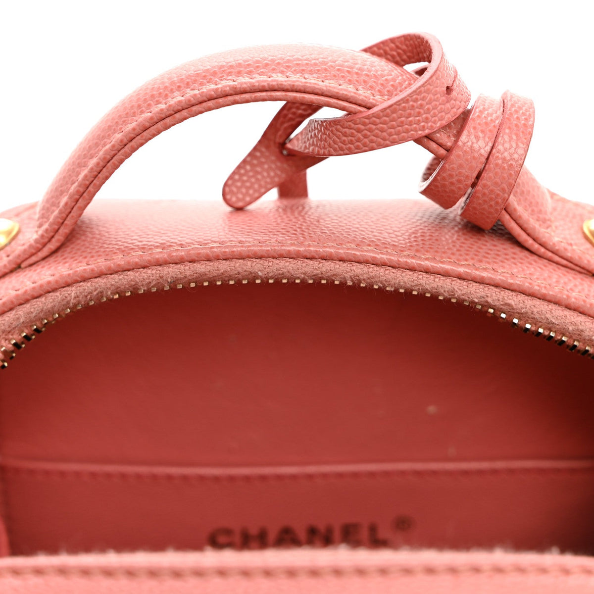 Quilted Caviar Handbag - Pink