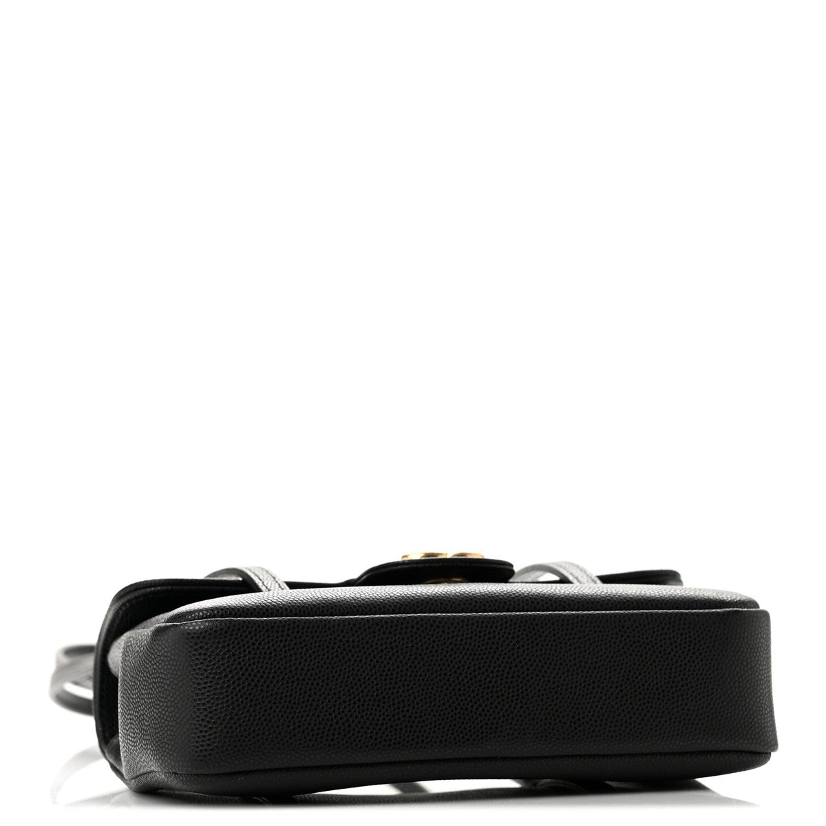 Mini Caviar Shoulder Bag - Black