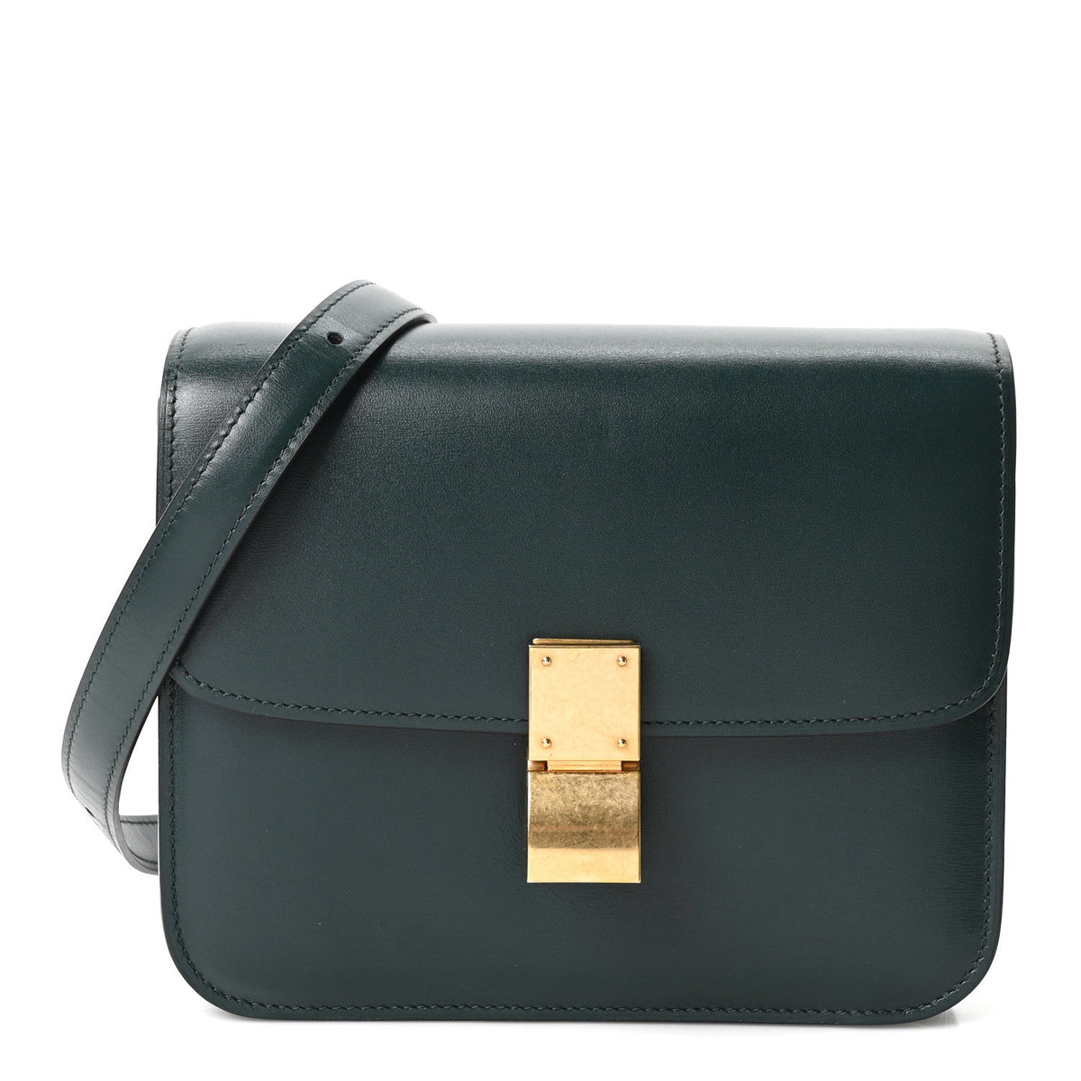 Calfskin Flap Shoulder Bag