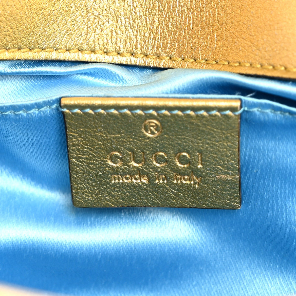 Mini Calfskin Shoulder Bag - Gold