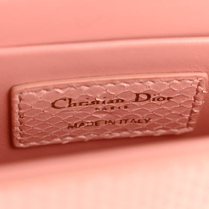 Snakeskin 30 Montaigne Box Bag Rose Clai Handbag