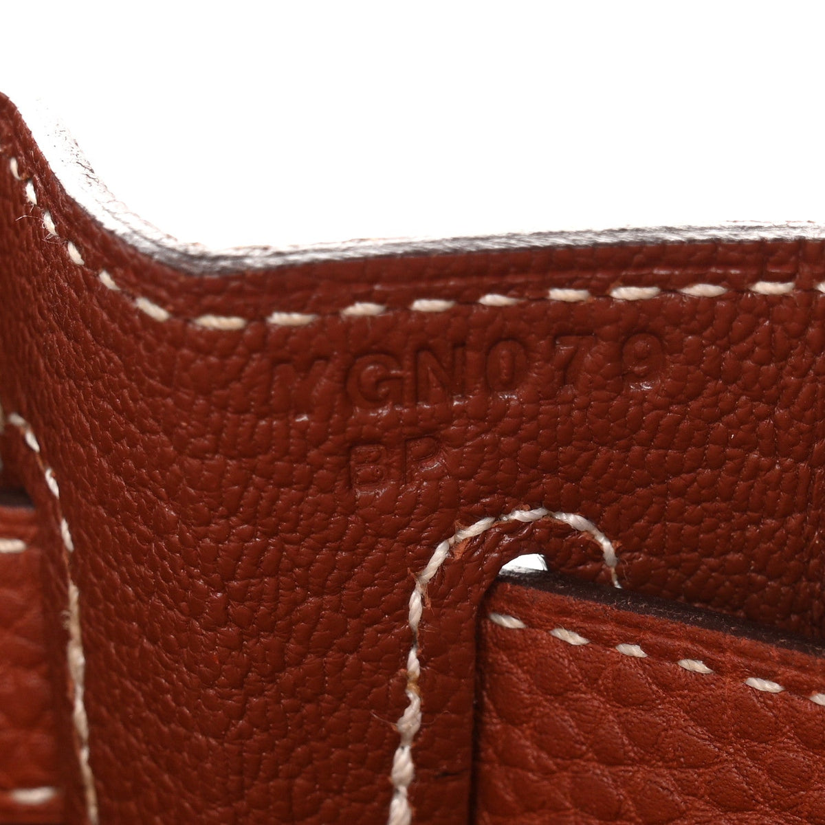 Togo Kelly Retourne 28 Sienne Handbag