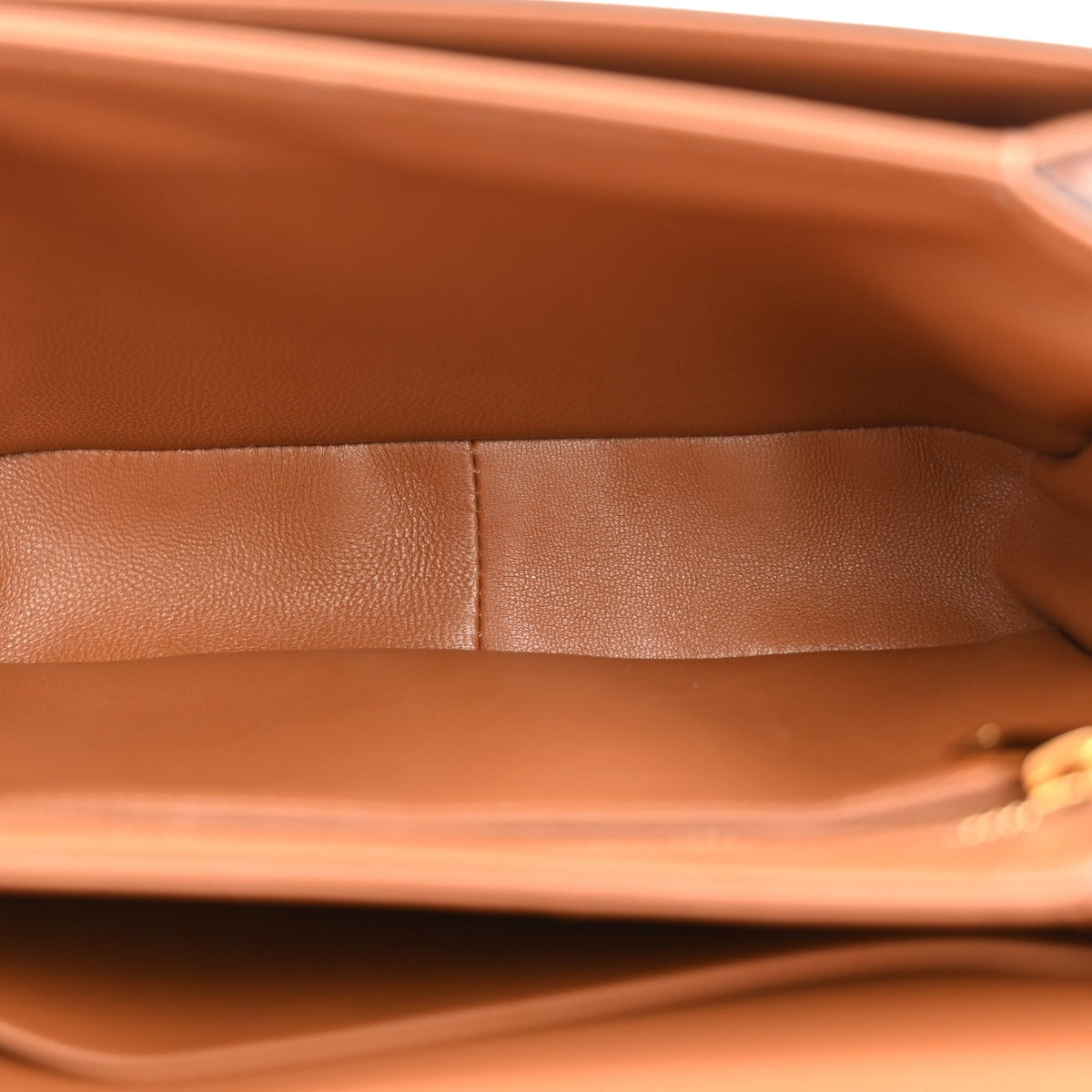 Calfskin Canvas Handbag - Tan