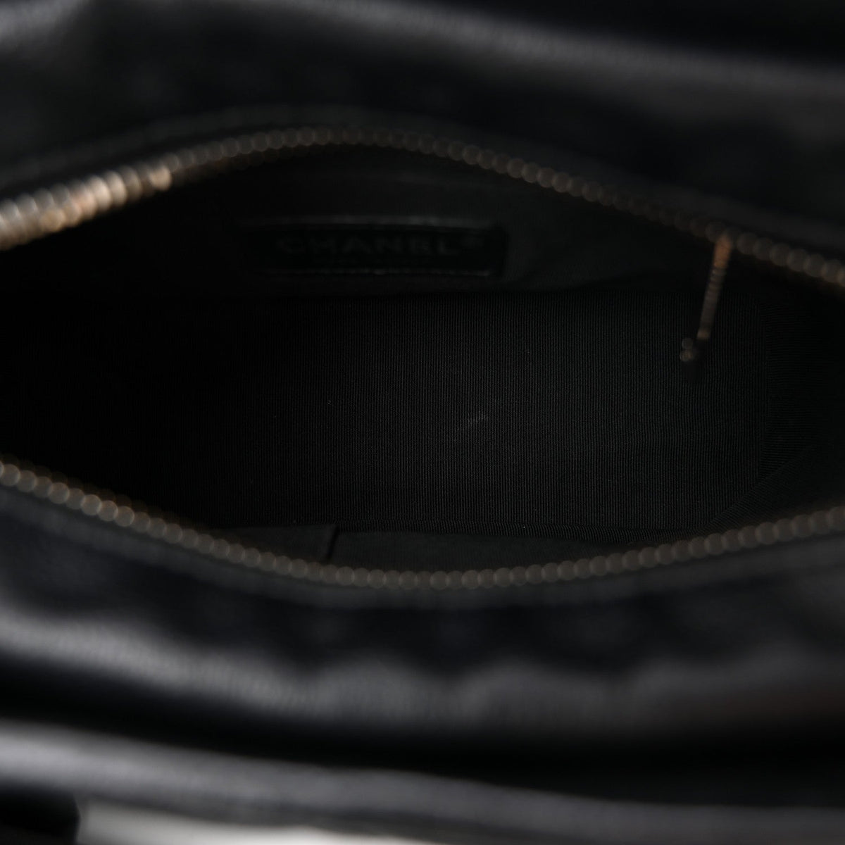 Small Quilted Goatskin Hobo Bag - Black
