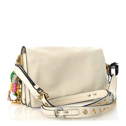 Calfskin Shoulder Bag - White